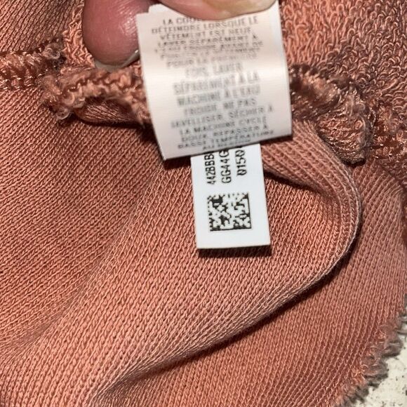 Aerie Twist Open Back Relaxed Fit Semi Cropped Sweatshirt,‎ SZ S Burnt Orange - Picture 10 of 11